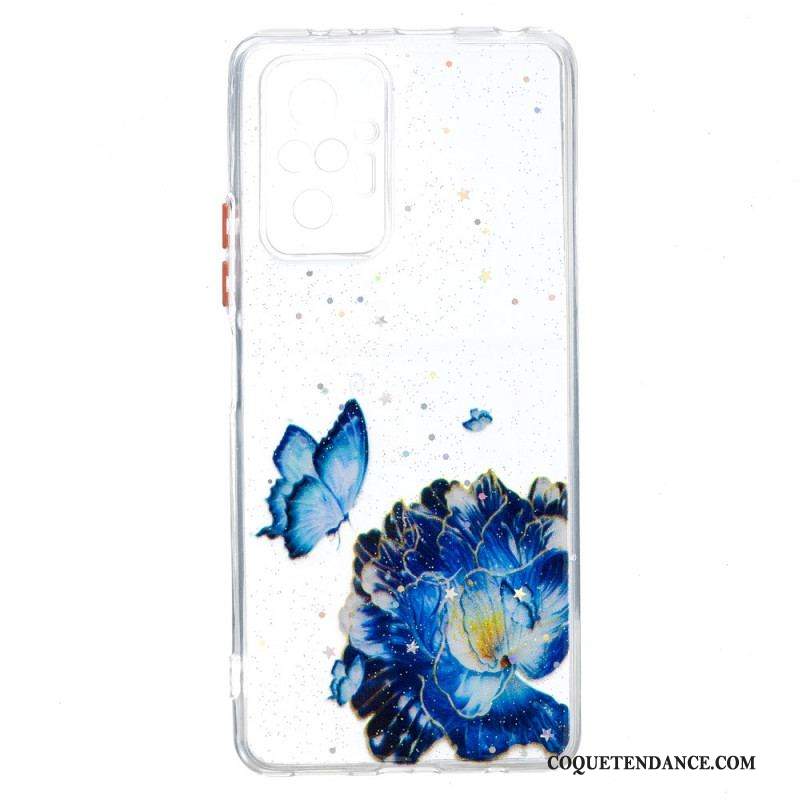 Coque Xiaomi Redmi Note 10 Pro Hybride Papillon Floral