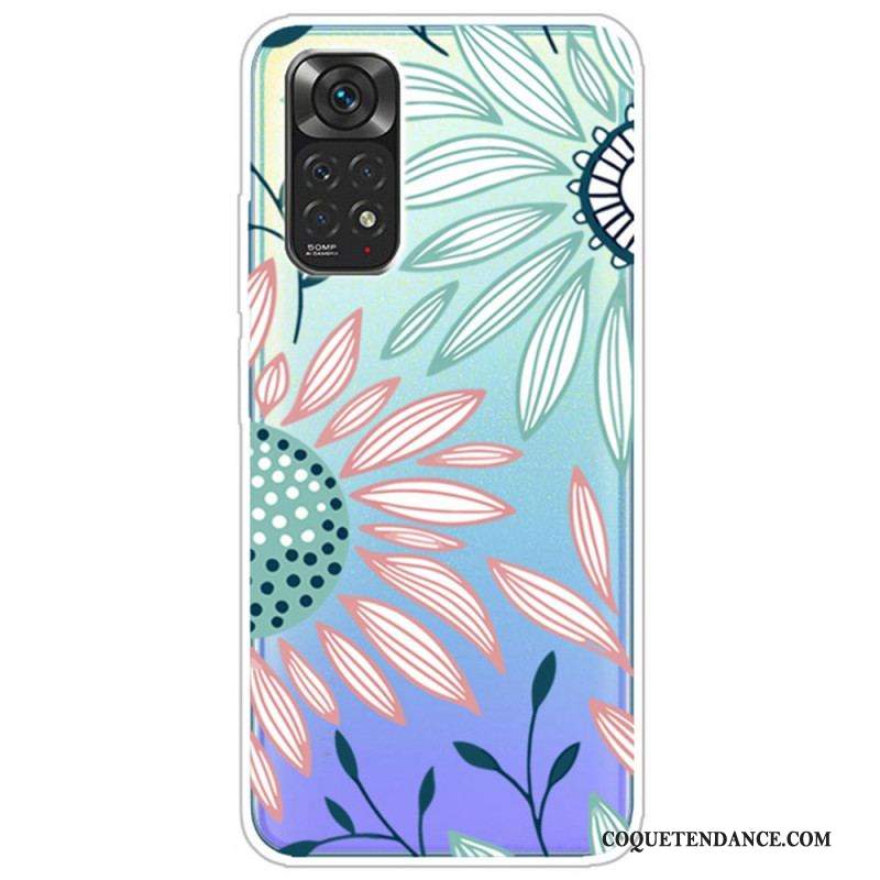 Coque Xiaomi Redmi Note 11 Pro / Note 11 Pro 5G Transparente Fleur