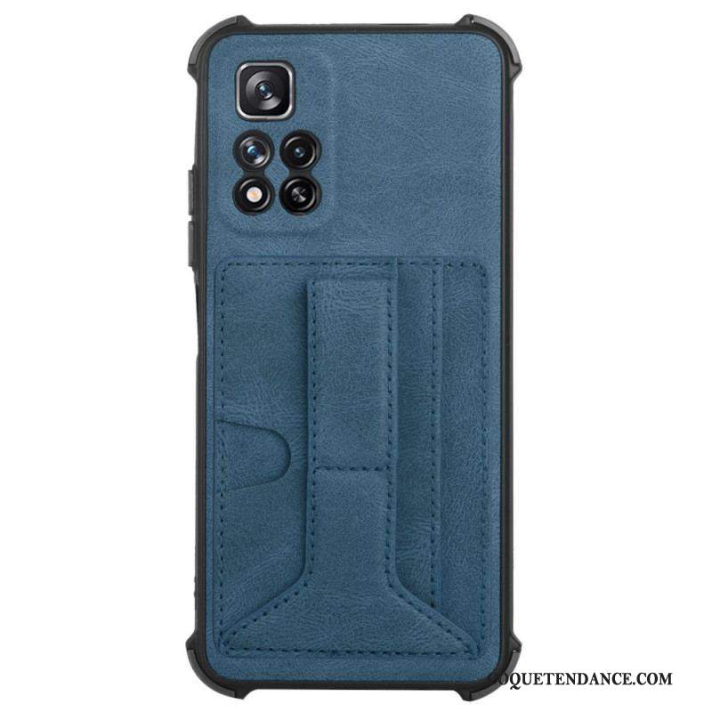 Coque Xiaomi Redmi Note 11 Pro Plus 5G Cuir Support et Porte-Cartes