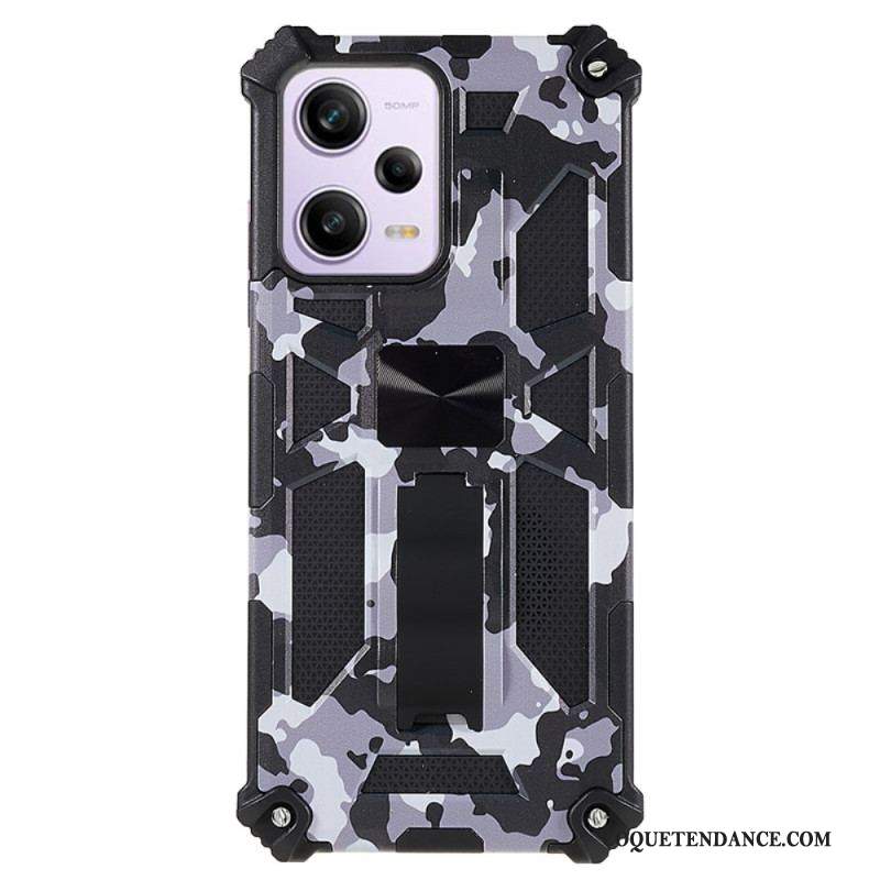 Coque Xiaomi Redmi Note 12/Poco X5 5G Camouflage Support Amovible