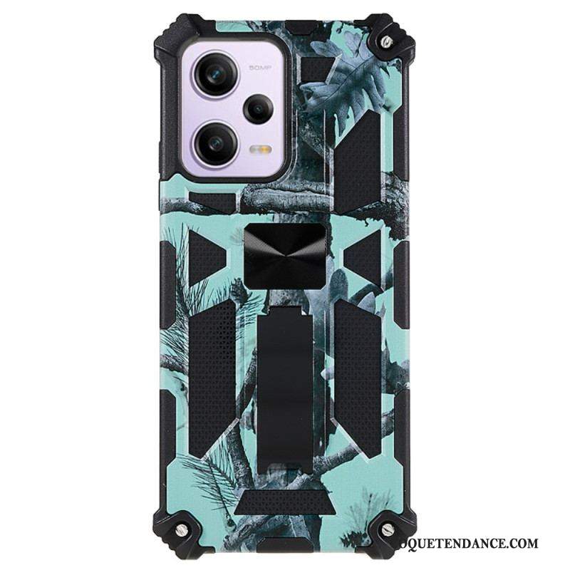 Coque Xiaomi Redmi Note 12/Poco X5 5G Camouflage Support Amovible