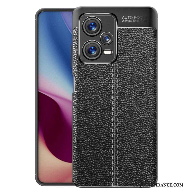 Coque Xiaomi Redmi Note 12 Pro Plus Effet Cuir Litchi Double Line