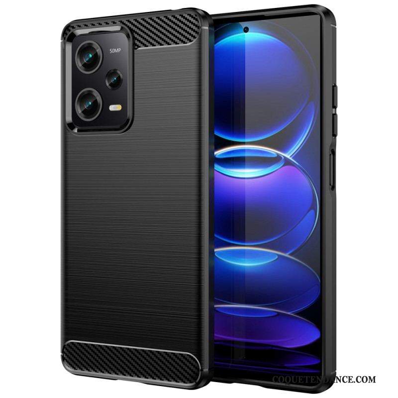 Coque Xiaomi Redmi Note 12 Pro/Poco X5 Pro 5G Fibre Carbone Brossée