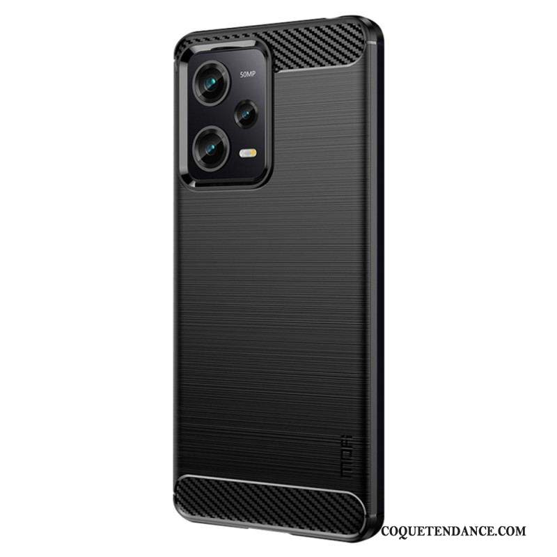 Coque Xiaomi Redmi Note 12 Pro/Poco X5 Pro 5G Fibre Carbone Brossée MOFI