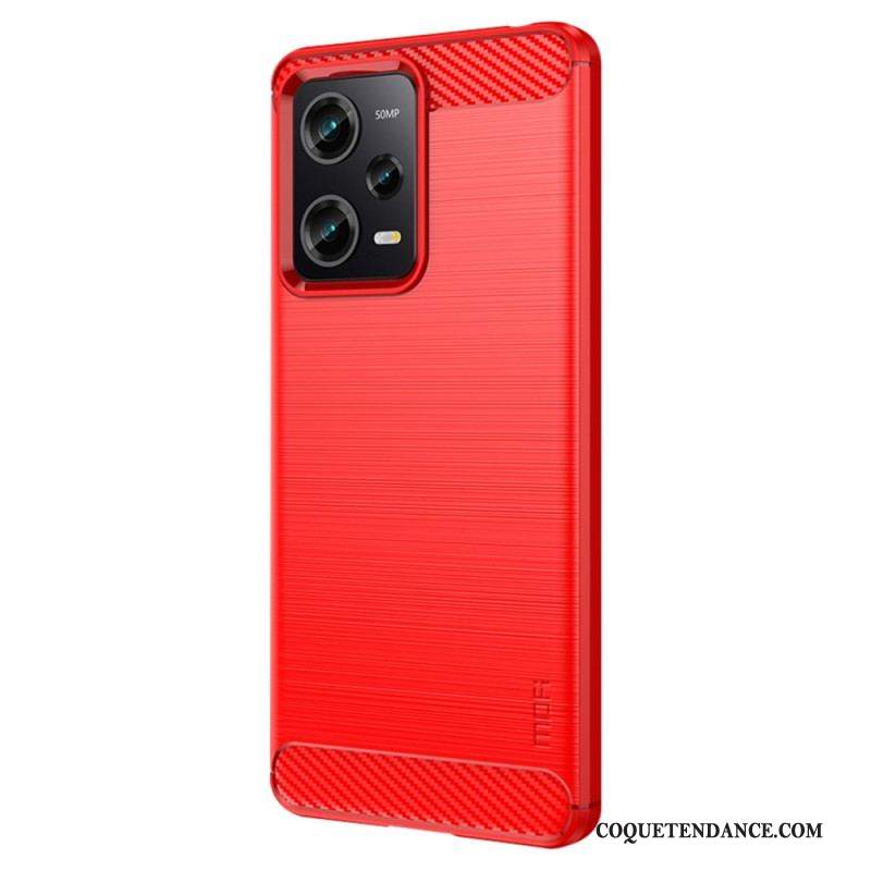 Coque Xiaomi Redmi Note 12 Pro/Poco X5 Pro 5G Fibre Carbone Brossée MOFI