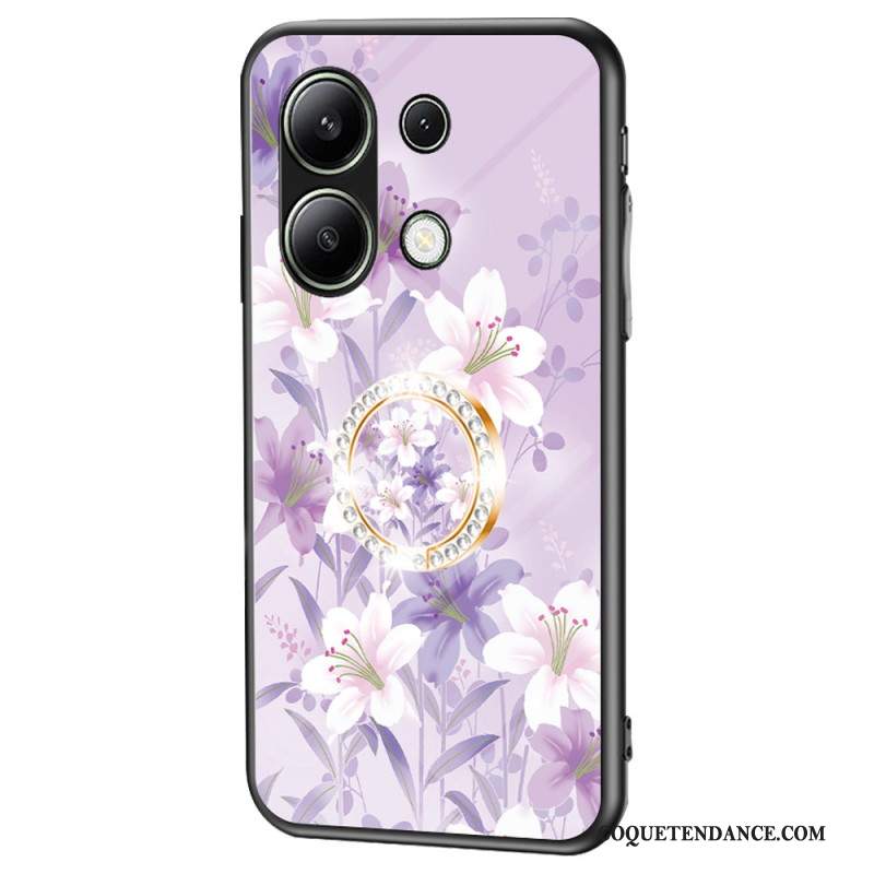 Coque Xiaomi Redmi Note 13 4G Anneau-Support Florale