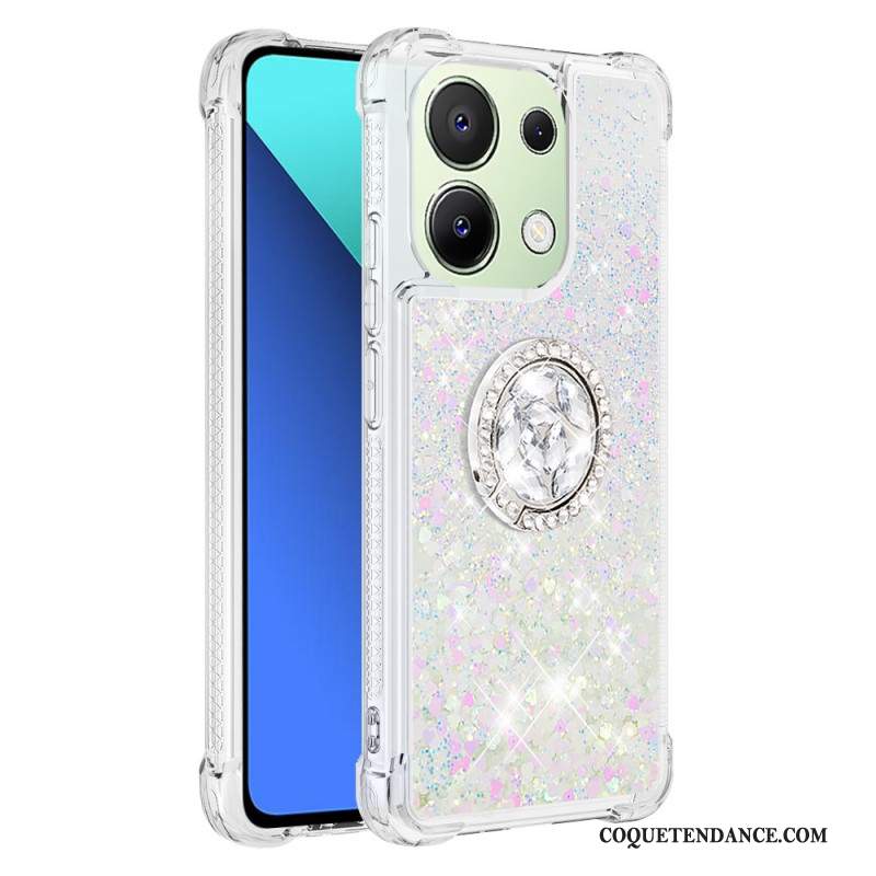 Coque Xiaomi Redmi Note 13 4G Anneau-Support Paillettes