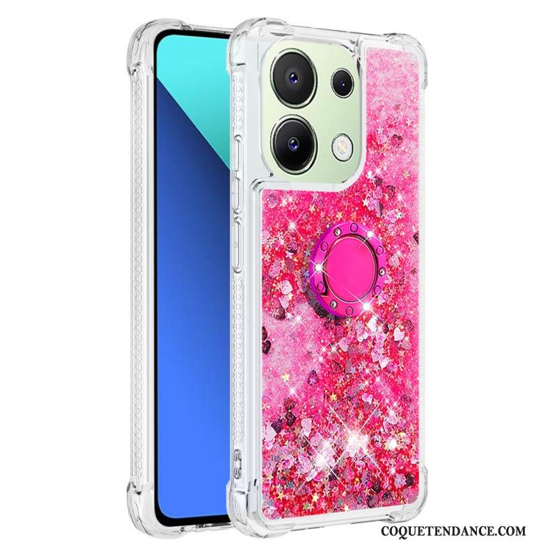 Coque Xiaomi Redmi Note 13 4G Anneau-Support Paillettes