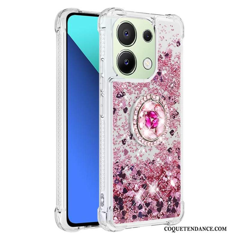 Coque Xiaomi Redmi Note 13 4G Anneau-Support Paillettes