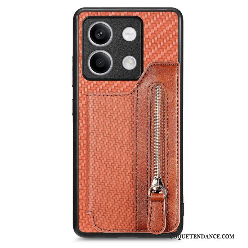 Coque Xiaomi Redmi Note 13 4G Fibre Carbone Porte-Monnaie