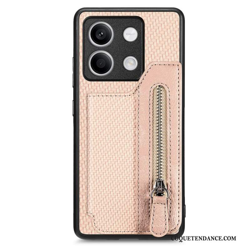 Coque Xiaomi Redmi Note 13 4G Fibre Carbone Porte-Monnaie