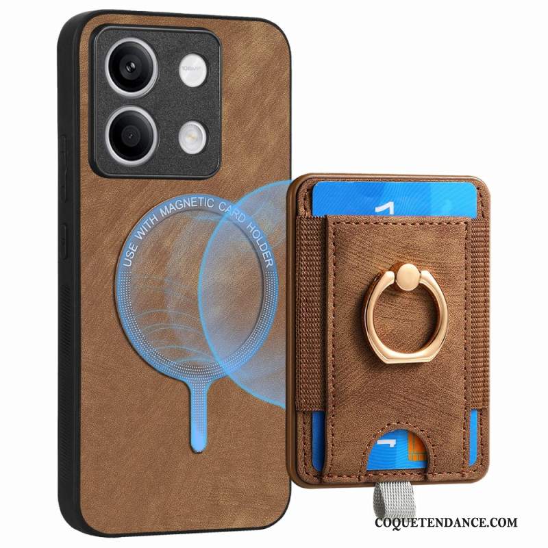 Coque Xiaomi Redmi Note 13 4G Porte-Carte Amovible et Anneau