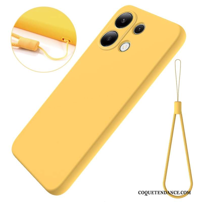 Coque Xiaomi Redmi Note 13 4G Silicone Liquide à Lanière