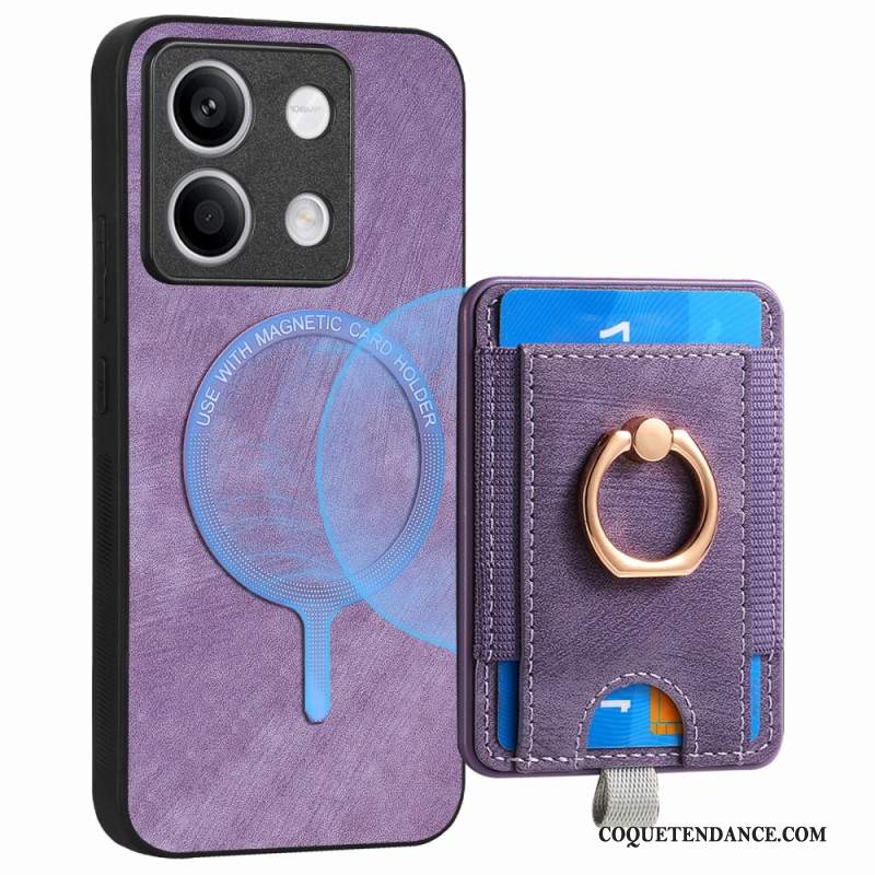 Coque Xiaomi Redmi Note 13 5G Porte-Cartes Détachable et Anneau