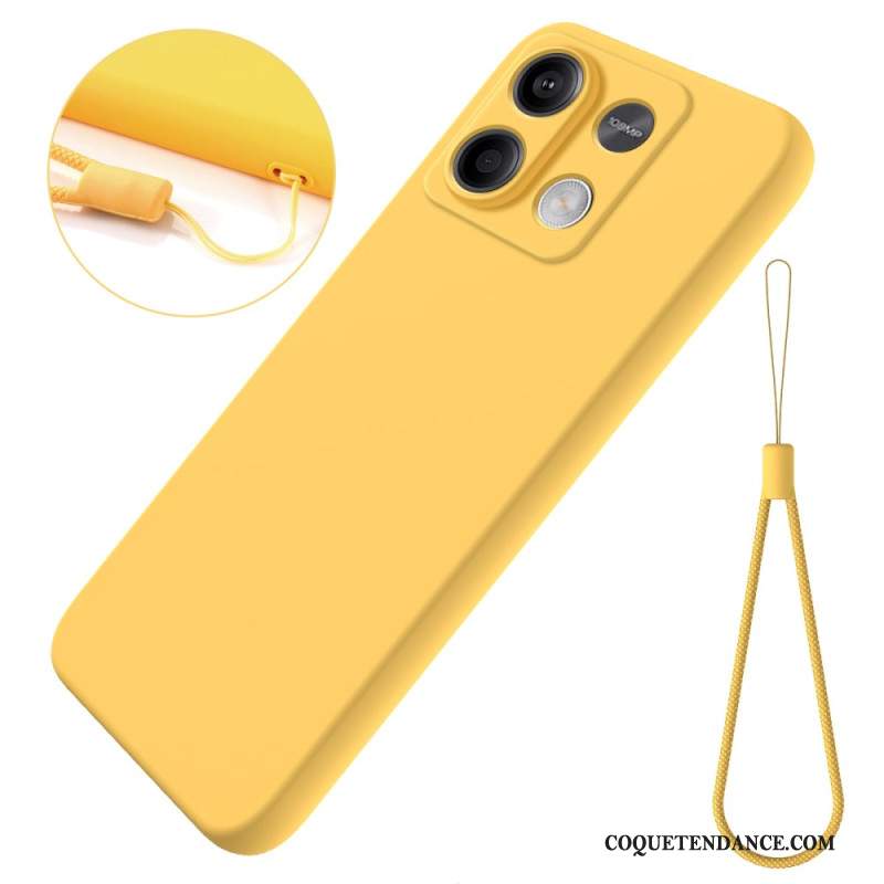 Coque Xiaomi Redmi Note 13 5G Silicone Liquide à Lanière