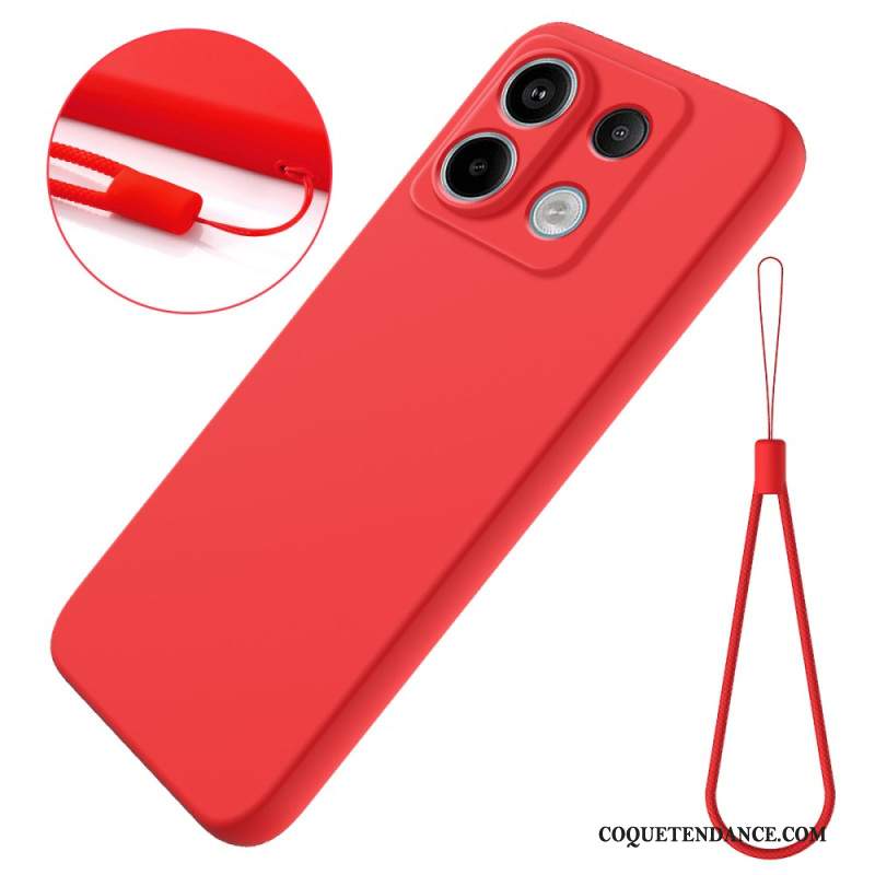 Coque Xiaomi Redmi Note 13 Pro 5G / Poco X6 5G Silicone Liquide à Lanière