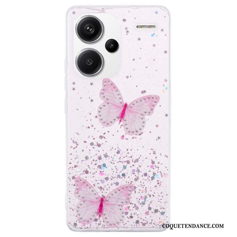 Coque Xiaomi Redmi Note 13 Pro Plus 5G Papillons Paillettes