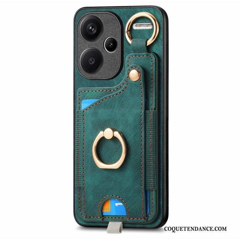 Coque Xiaomi Redmi Note 13 Pro Plus 5G Porte-Cartes et Anneau Rotatif