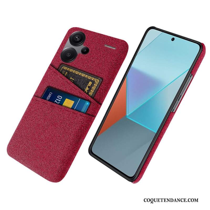 Coque Xiaomi Redmi Note 13 Pro Plus 5G Tissu Porte-Cartes