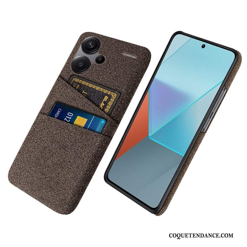 Coque Xiaomi Redmi Note 13 Pro Plus 5G Tissu Porte-Cartes