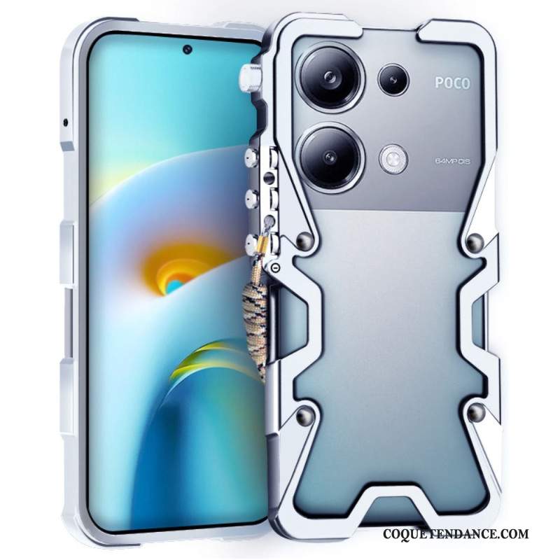 Coque en alliage d'aluminium pour Xiaomi Redmi Note 13 Pro 4G / Poco M6 Pro 4G Alliage d'Aluminium avec Bras Mécanique