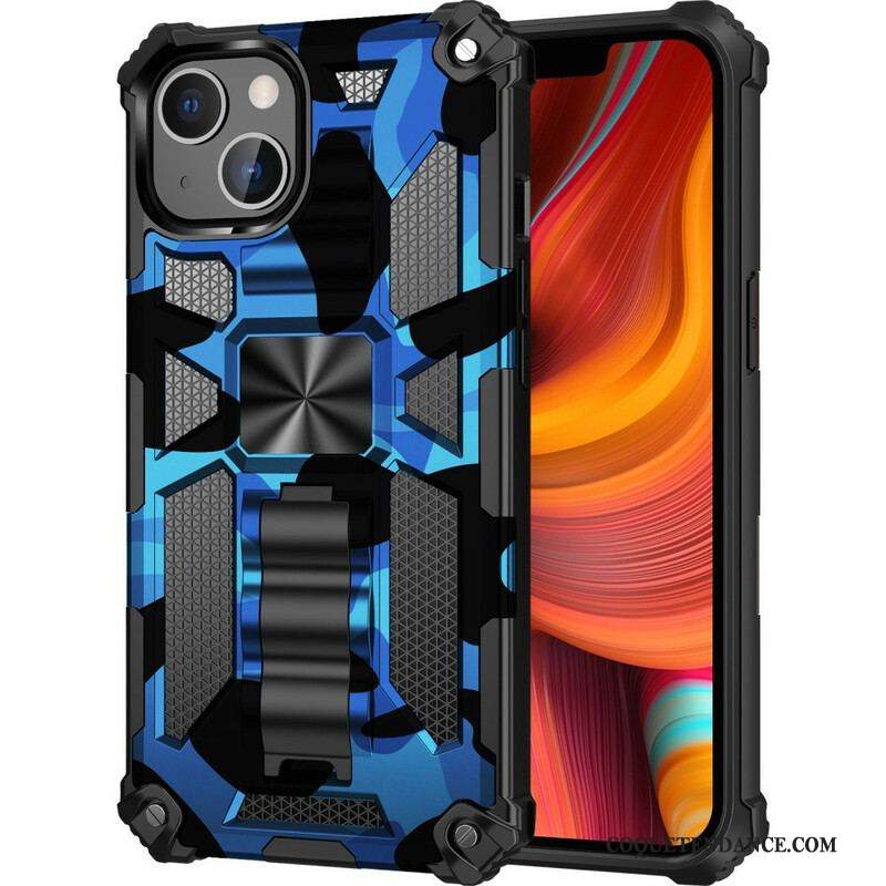 Coque iPhone 13 Mini Camouflage Support Amovible