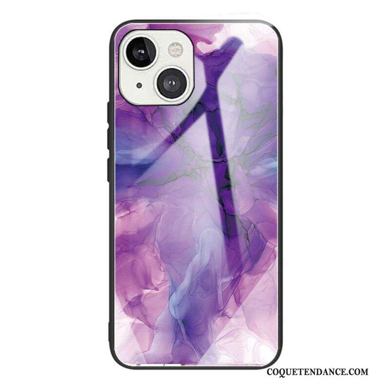 Coque iPhone 13 Mini Verre Trempé Marble