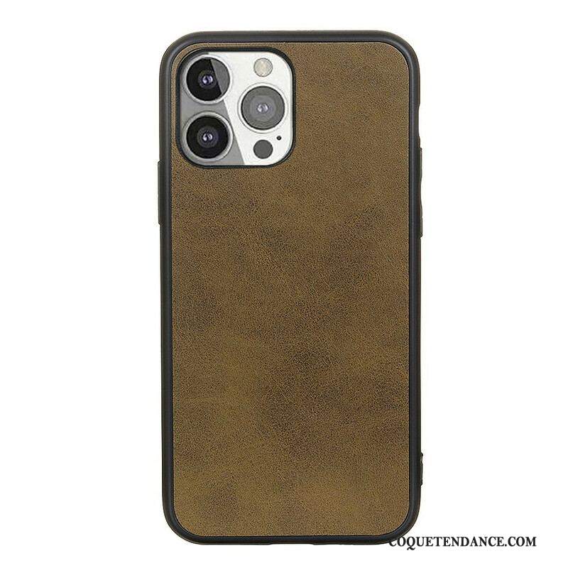 Coque iPhone 13 Pro Effet Cuir Look Raffiné