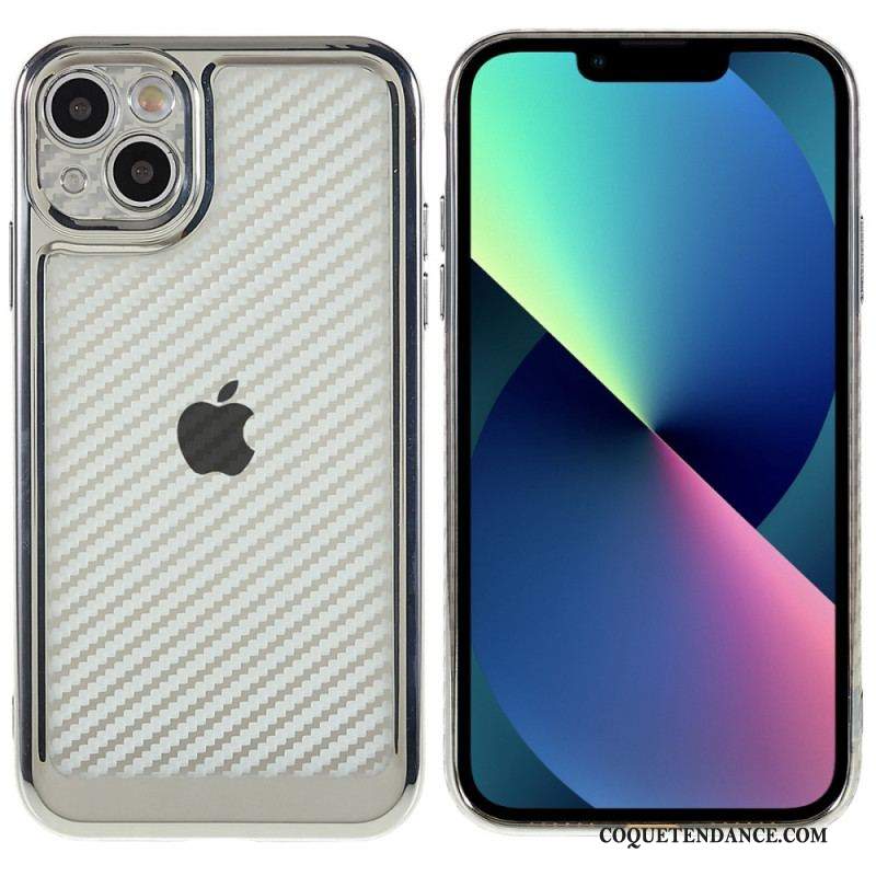 Coque iPhone 14 Fibre Carbone Stylée