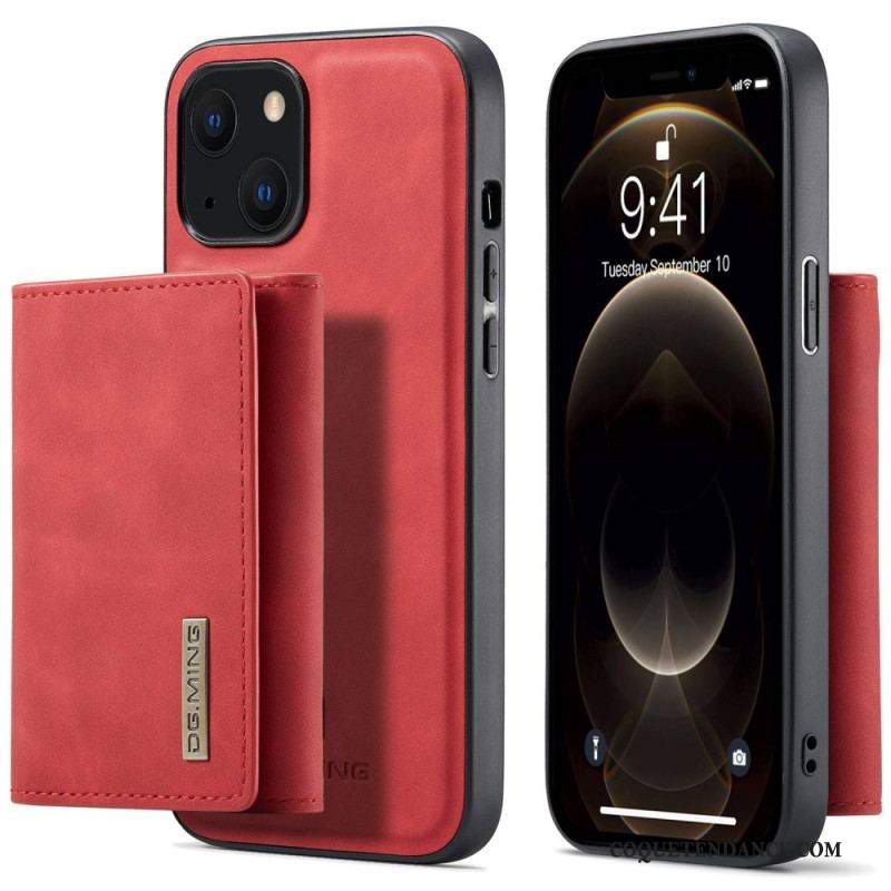 Coque iPhone 14 Plus Porte-Cartes Détachable DG.MING