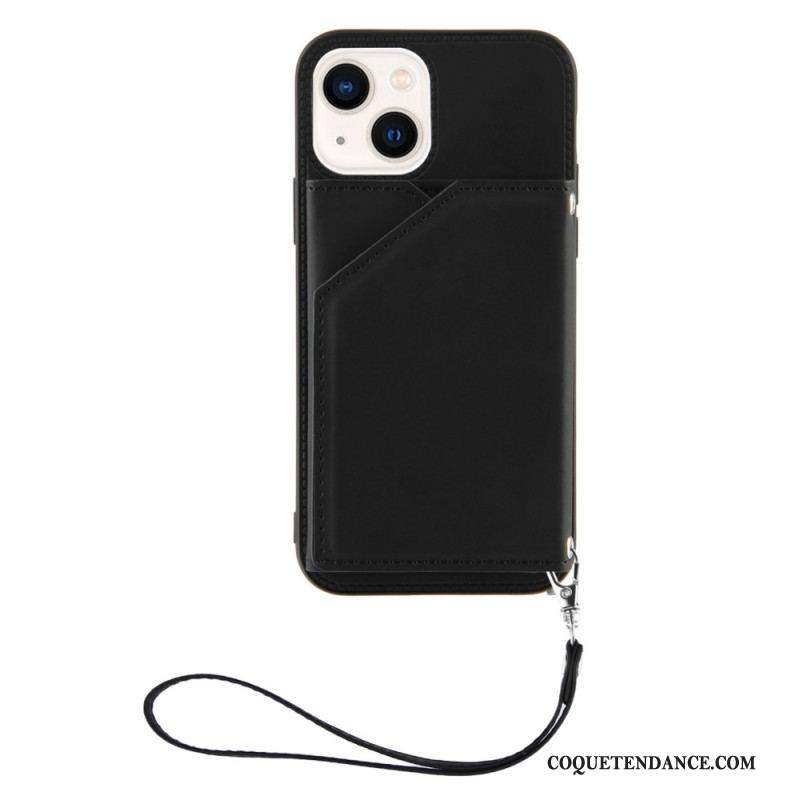 Coque iPhone 14 Porte-Cartes à Lanière