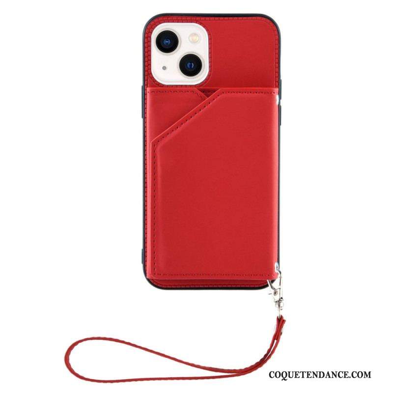 Coque iPhone 14 Porte-Cartes à Lanière