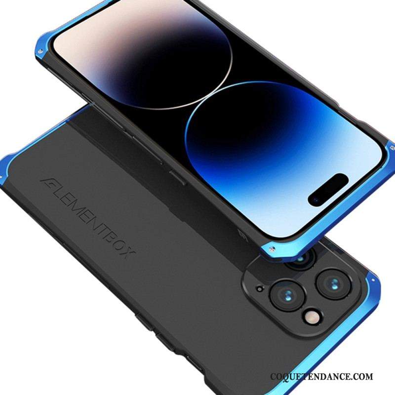 Coque iPhone 14 Pro Bicolore Cadre Métal