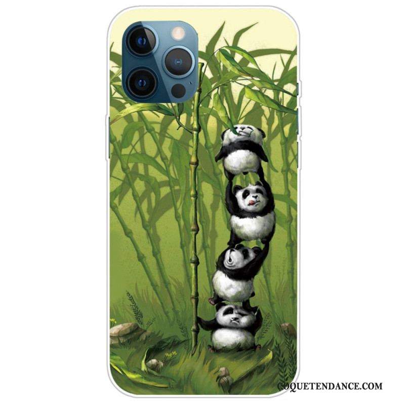 Coque iPhone 14 Pro Max Tas de Pandas