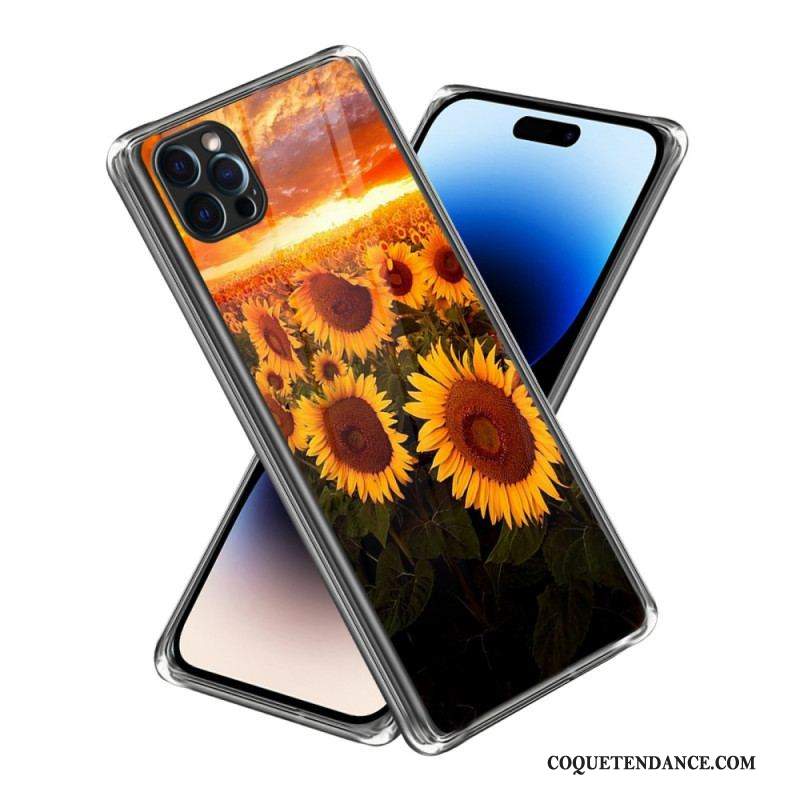 Coque iPhone 14 Pro Max Tournesols