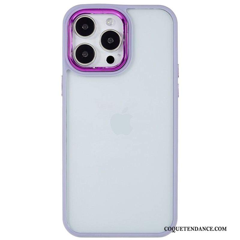 Coque iPhone 14 Pro Transparente Rebords Colorés