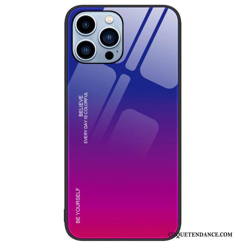 Coque iPhone 14 Pro Verre Trempé Be Yourself