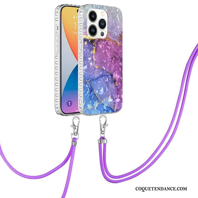 Coque iPhone 14 Pro à Cordon Stylée