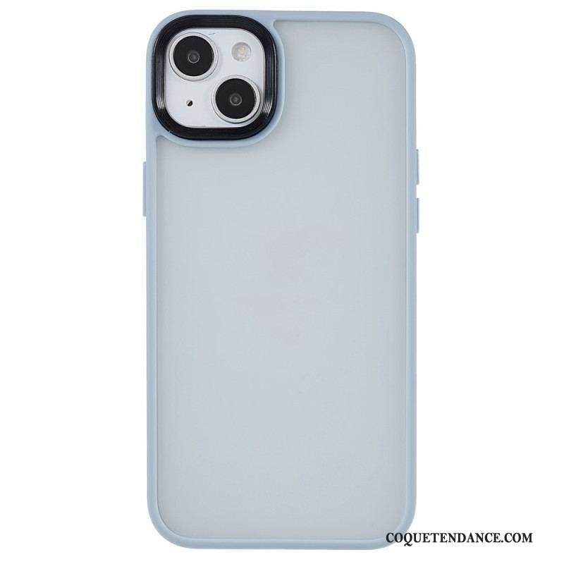 Coque iPhone 15 Plus Dos Acrylique et Rebords Silicone