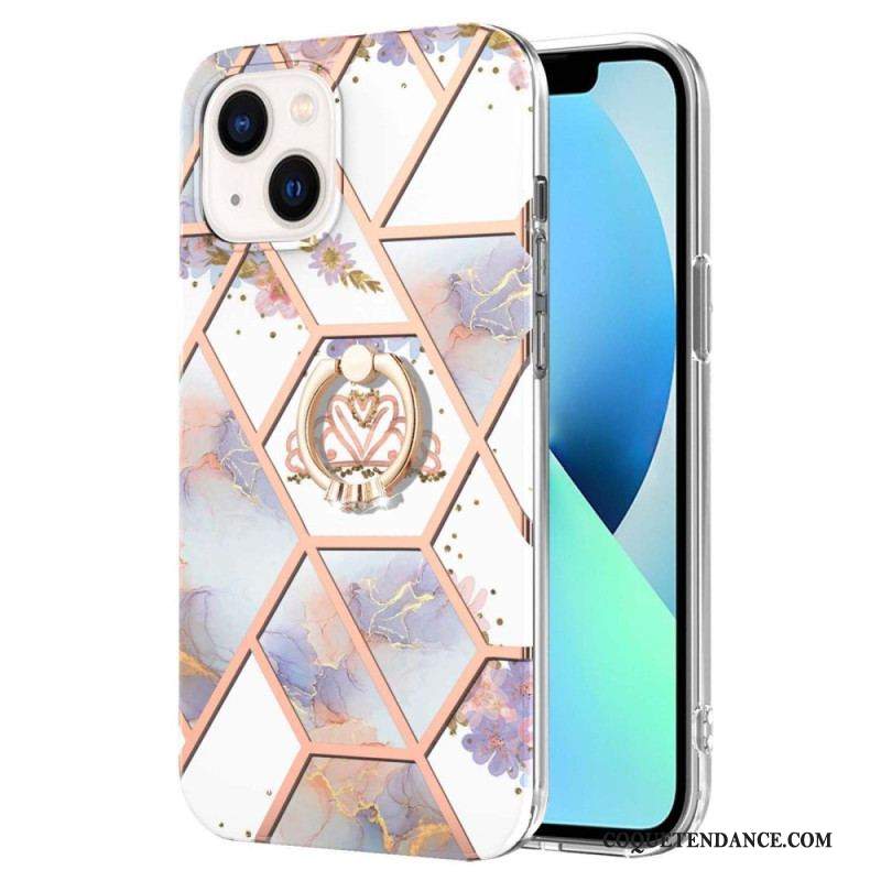 Coque iPhone 15 Plus Fleurs Anneau-Support