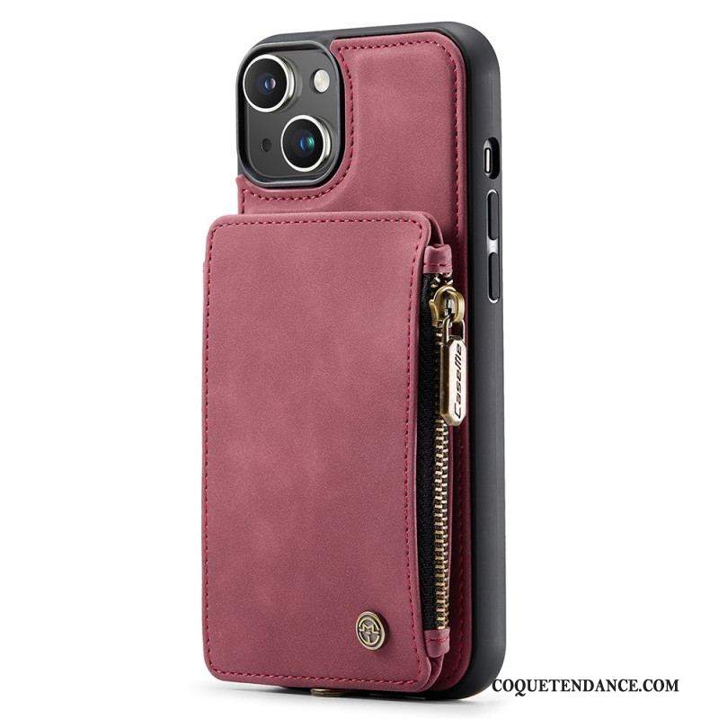 Coque iPhone 15 Plus Style Portefeuille CASEME