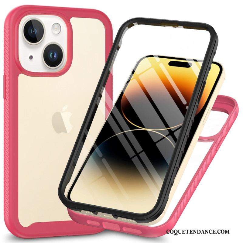 Coque iPhone 15 Plus Transparente avec Film pour Écran