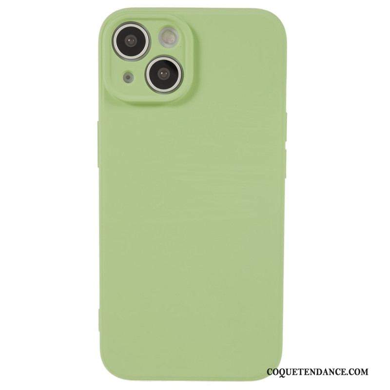 Coque iPhone 15 Silicone et Microfibre