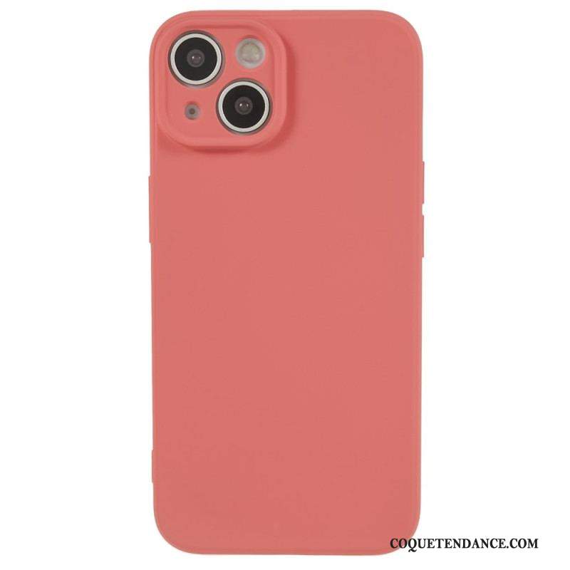 Coque iPhone 15 Silicone et Microfibre