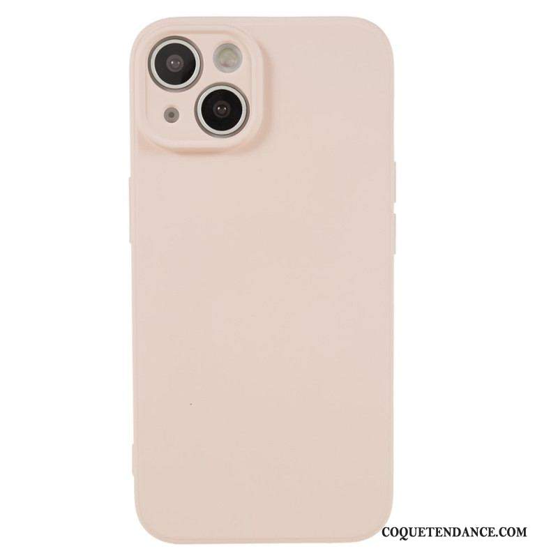 Coque iPhone 15 Silicone et Microfibre