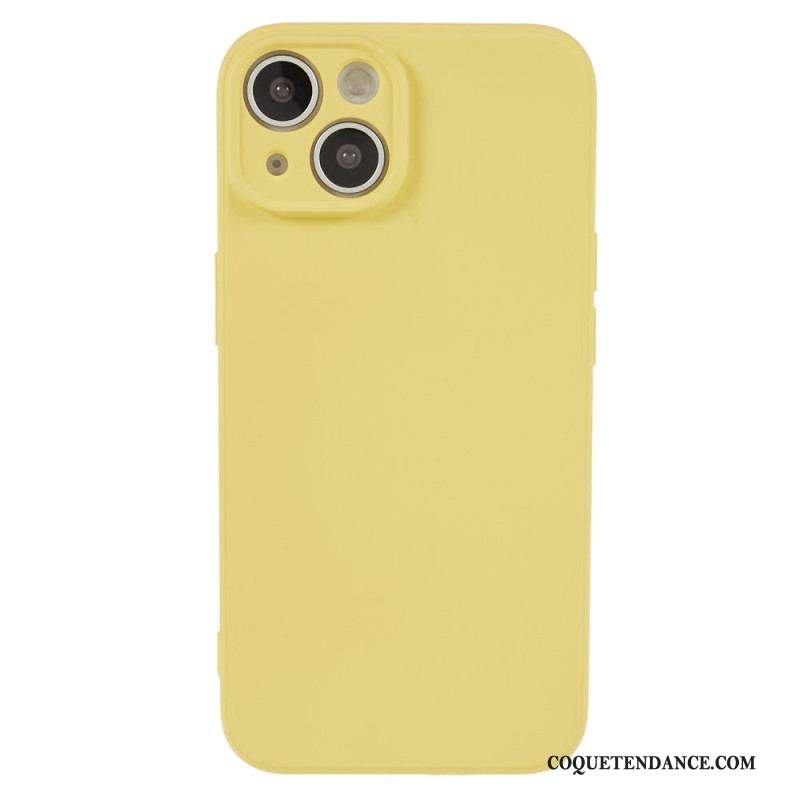 Coque iPhone 15 Silicone et Microfibre