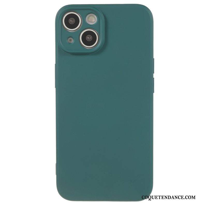 Coque iPhone 15 Silicone et Microfibre