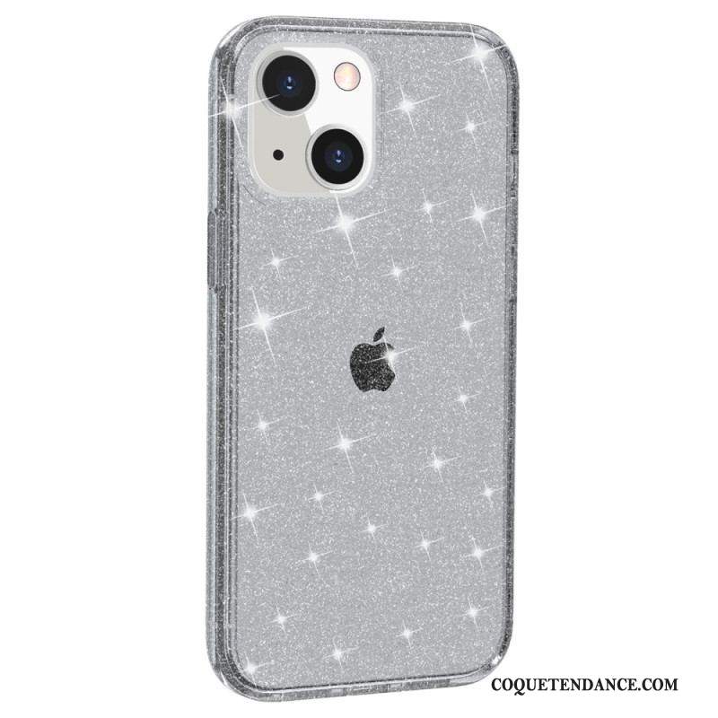 Coque iPhone 15 Transparente Paillettes