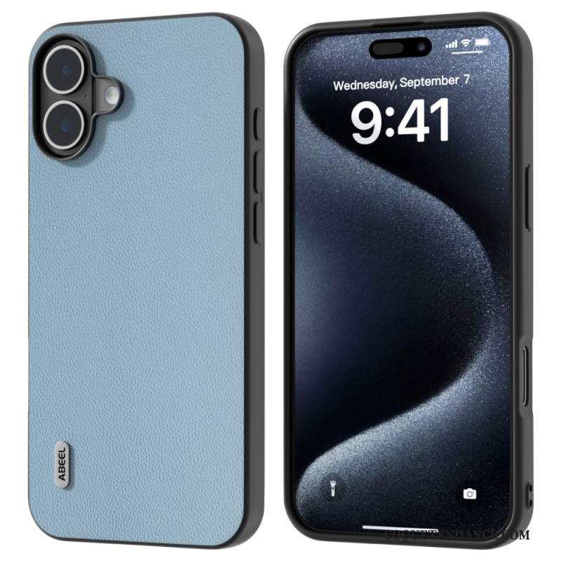 Coque iPhone 16 Cuir Véritable ABEEL