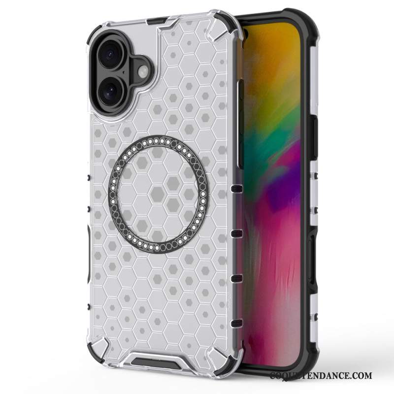 Coque iPhone 16 Plus Magnétique Nid d'Abeille